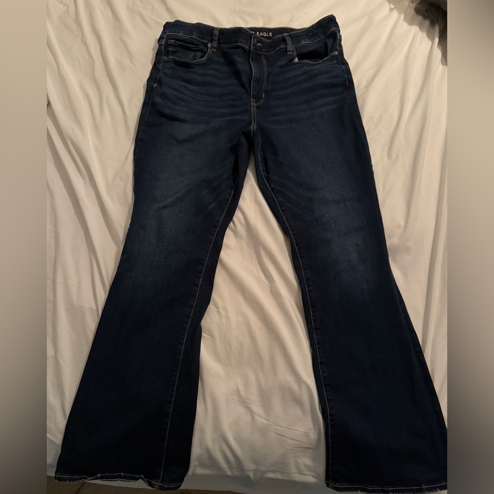 American Eagle Outfitters Dark Blue Flare Jeans